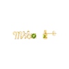 Thumbnail Image 3 of Peridot &quot;Mrs.&quot; Earrings 10K Yellow Gold