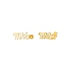 Thumbnail Image 1 of Citrine &quot;Mrs.&quot; Earrings 10K Yellow Gold