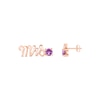 Thumbnail Image 3 of Amethyst &quot;Mrs.&quot; Earrings 10K Rose Gold