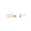 Thumbnail Image 3 of Citrine &quot;Mrs.&quot; Earrings 10K Rose Gold