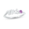 Thumbnail Image 1 of Amethyst &quot;Mrs.&quot; Ring Sterling Silver