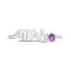 Thumbnail Image 2 of Amethyst &quot;Mrs.&quot; Ring Sterling Silver