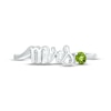 Thumbnail Image 2 of Peridot &quot;Mrs.&quot; Ring Sterling Silver