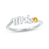 Thumbnail Image 0 of Citrine "Mrs." Ring Sterling Silver