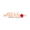 Thumbnail Image 2 of Lab-Created Ruby &quot;Mrs.&quot; Ring 10K Rose Gold