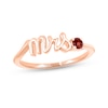 Thumbnail Image 0 of Garnet "Mrs." Ring 10K Rose Gold