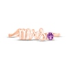 Thumbnail Image 2 of Amethyst &quot;Mrs.&quot; Ring 10K Rose Gold