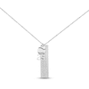 Thumbnail Image 1 of Men's Name Tag Sports Necklace Sterling Silver 20"