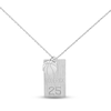 Thumbnail Image 1 of Men's Name Dog Tag Sports Necklace Sterling Silver 20&quot;