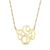 Thumbnail Image 0 of Monogram Double Loop Necklace 10K Yellow Gold 18"