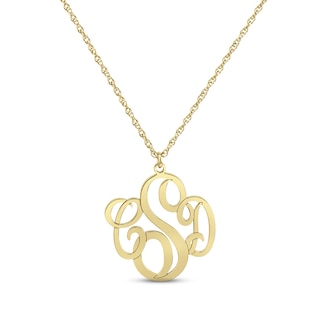 Yubnlvae Necklaces & Pendants Heart Fashion Women's Letter Letters Necklace Chain 26 Circular Double Layer Neck N, Size: One size, Gold