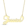 Thumbnail Image 1 of Bubble Script Name Necklace 10K Yellow Gold 18&quot;