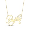 Thumbnail Image 1 of Calligraphy Script Name Necklace 10K Yellow Gold 18&quot;