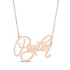 Thumbnail Image 1 of Calligraphy Script Name Necklace 14K Rose Gold 18&quot;