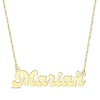 Thumbnail Image 1 of Retro Name Necklace 10K Yellow Gold 18&quot;