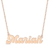 Thumbnail Image 1 of Retro Name Necklace 14K Rose Gold 18&quot;