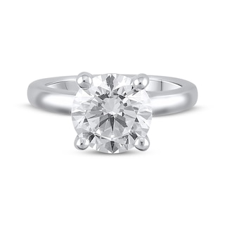 Lab-Created Diamonds by KAY Solitaire Engagement Ring 4 ct tw 14K White ...