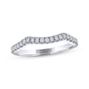 Thumbnail Image 1 of THE LEO Legacy Lab-Grown Diamond Contour Wedding Band 1/4 ct tw 14K White Gold