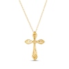 Thumbnail Image 2 of Le Vian Diamond Cross Necklace 5/8 ct tw 14K Honey Gold 19"