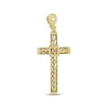 Thumbnail Image 1 of Diamond-Cut Chain Cross Charm 10K Yellow Gold