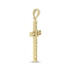 Thumbnail Image 2 of Diamond-Cut Chain Cross Charm 10K Yellow Gold