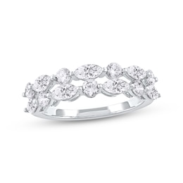 KAY Lab-Grown Diamonds Marquise & Round-Cut Ring 1-1/2 ct tw 10K White Gold