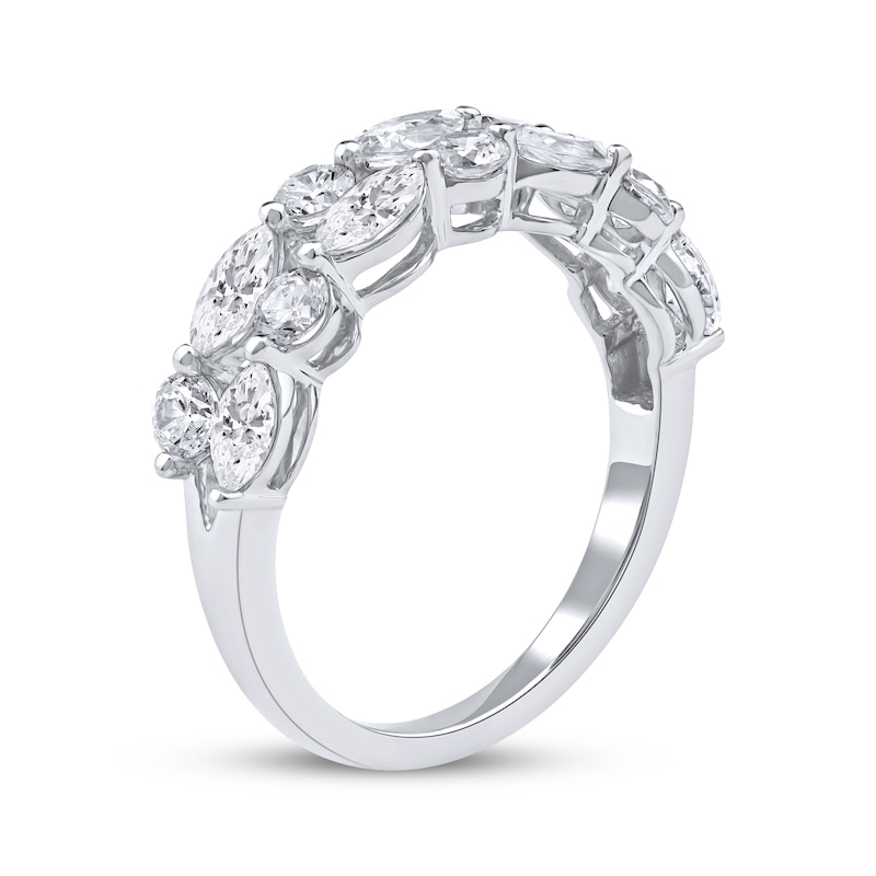 Main Image 2 of Lab-Grown Diamonds by KAY Marquise & Round-Cut Ring 1-1/2 ct tw 10K White Gold