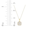 Thumbnail Image 6 of Diamond Cushion Frame Necklace 1/2 ct tw 10K Yellow Gold 18&quot;