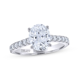 THE LEO Legacy Lab-Created Diamond Oval-Cut Engagement Ring 2-1/2 ct tw 14K White Gold