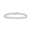 Thumbnail Image 1 of Diamond XO Link Bracelet 1 ct tw 10K White Gold 7&quot;