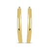 Thumbnail Image 2 of Puff Teardrop Hoop Earrings 14K Yellow Gold 30mm