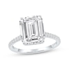 Thumbnail Image 1 of Lab-Grown Diamonds by KAY Emerald-Cut Engagement Ring 4-1/3 ct tw 14K White Gold