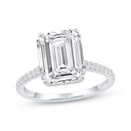 Lab-Grown Diamonds by KAY Emerald-Cut Engagement Ring 4-1/3 ct tw 14K White Gold