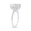 Thumbnail Image 2 of Lab-Grown Diamonds by KAY Emerald-Cut Engagement Ring 4-1/3 ct tw 14K White Gold