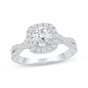 Thumbnail Image 1 of Lab-Grown Diamonds by KAY Round-Cut Halo Engagement Ring 1-1/2 ct tw 14K White Gold