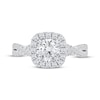 Thumbnail Image 3 of Lab-Grown Diamonds by KAY Round-Cut Halo Engagement Ring 1-1/2 ct tw 14K White Gold