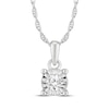 Thumbnail Image 2 of Round-Cut Diamond Solitaire Gift Set 1/3 ct tw Sterling Silver (J/I3)