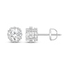 Thumbnail Image 2 of Round-Cut Diamond Solitaire Stud Earrings 1 ct tw 10K White Gold (J/I3)