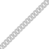 Thumbnail Image 1 of Men's Diamond Cuban Curb Chain Bracelet 2 ct tw 10K White Gold 8.5&quot;