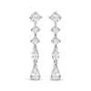 Thumbnail Image 2 of Pear, Marquise and Round-Cut Diamond Drop Earrings 1-1/4 ct tw 14K White Gold