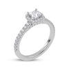 Thumbnail Image 2 of Now + Forever Lab-Grown Diamonds Princess-Cut Halo Engagement Ring 3/4 ct tw 14K White Gold