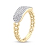 Thumbnail Image 2 of STUDIO BY KAY Multi-Diamond Link Ring 1/3 ct tw 24K Yellow Gold Vermeil Sterling Silver