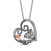 Thumbnail Image 1 of Disney Treasures The Nightmare Before Christmas Quartz & Diamond Necklace 1/10 ct tw Sterling Silver & 10K Rose Gold 18&quot;