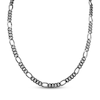 Thumbnail Image 1 of Ink & Ice Men's Black Diamond Figaro Chain Necklace 2-3/8 ct tw Black Rhodium-Plated Sterling Silver 22&quot;