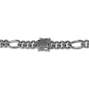 Thumbnail Image 2 of Ink & Ice Men's Black Diamond Figaro Chain Necklace 2-3/8 ct tw Black Rhodium-Plated Sterling Silver 22&quot;