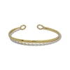 Thumbnail Image 1 of Reaura Crossover Cuff Bangle Bracelet Repurposed 14K Two-Tone Gold