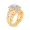 Thumbnail Image 2 of Diamond Double Cushion Frame Bridal Set 2 ct tw 14K Yellow Gold