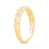 Thumbnail Image 2 of Diamond Wave-Pattern Anniversary Band 1/5 ct tw 10K Yellow Gold