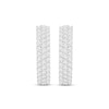 Thumbnail Image 1 of Lab-Created Diamonds by KAY Three-Row Hoop Earrings 1 ct tw 10K White Gold 18mm