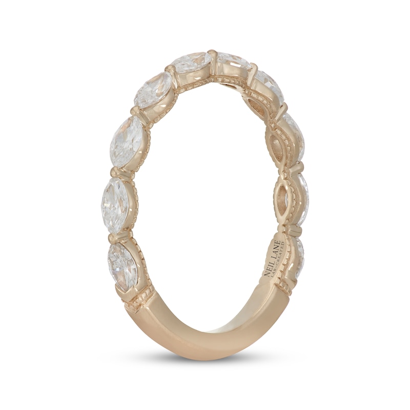 Main Image 2 of Neil Lane Artistry Marquise-Cut Lab-Grown Diamond Anniversary Band 3/4 ct tw 14K Yellow Gold